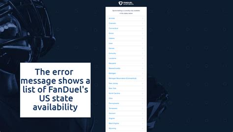 use fanduel with vpn|How to Use FanDuel With a VPN — Play Safely in 2024 .